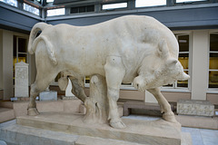 Athens 2020 – Kerameikos Archaeological Museum – Bull from the grave enclosure of Dionysios of Kollytos