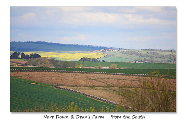 Nore Down & Dean's Farm from the South - 23.4.2016