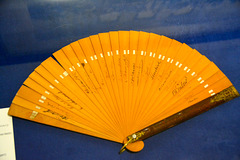 Friedrichsruh 2015 – Bismarck-Museum – Fan signed by the participants of the Congress of Berlin