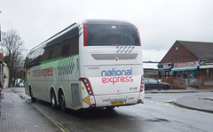 DSCF0921 Whippet Coaches (National Express contractor) NX30 (BV67 JZR) in Mildenhall - 8 Mar 2018