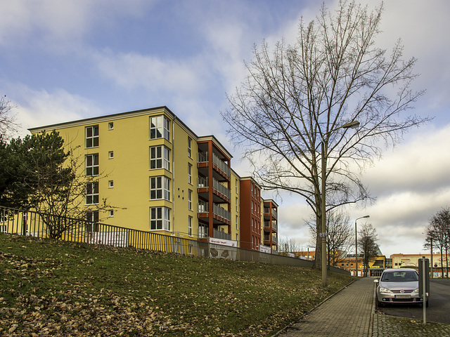 Neu errichtetes Seniorenheim an der Burkhardtsdorfer Straße