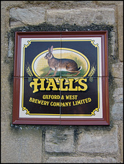 Hall's Brewery sign