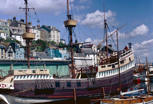 Brixham in the mid 1960s (Scan from 35m slide)