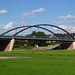 Die neue Weserbrücke mit Hubschrauber-Landeplatz