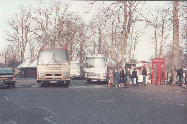 Yelloway WDK 565T in Cambridge - Jan 1985