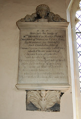 Henrietta Fynes Memorial, Wing Church, Buckinghamshire