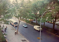 Broadway and W63rd Street from the Hotel Empire (Scan from June 1981)