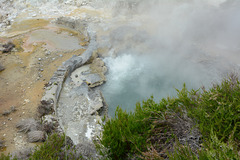 Azores, Island of San Miguel, Hot Spring in the Valley of Furnas