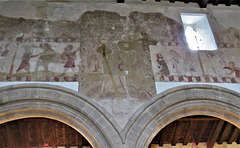 peakirk church, hunts (9) c14 passion wall paintings