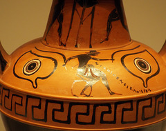 Detail of an Amphora with Boxers in the Getty Villa, June 2016