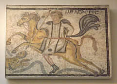 Meleager on Horseback- Part of a Mosaic from Halicarnassus in the British Museum, May 2014