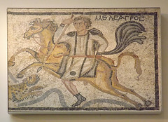 Meleager on Horseback- Part of a Mosaic from Halicarnassus in the British Museum, May 2014