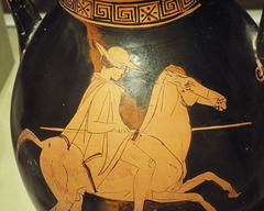 Detail of a Red Figure Pelike Attributed to the Westrennen Painter in the Virginia Museum of Fine Arts, June 2018
