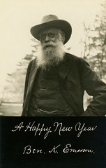 A Happy New Year from Geologist Benjamin Kendall Emerson, ca. 1920s