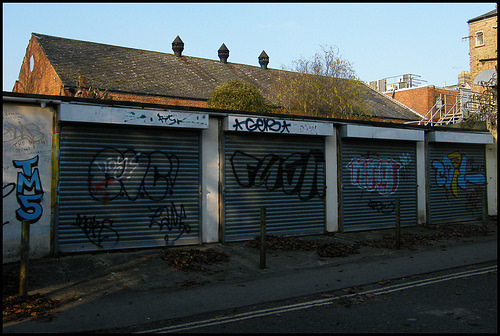 old garages in Jericho Street