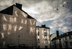 flying saucers over Helsinki