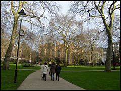 a walk in Russell Square
