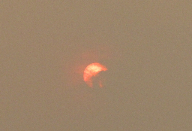 Reddened Sun
