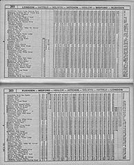 Birch Bros 203 timetable - Nov 1954