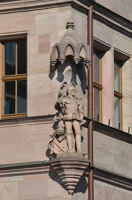 Nürnberg, Street Corner Statue