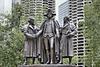 George Washington and Haym Solomon – Heald Square East, Upper Wacker Drive, Chicago, Illinois, United States