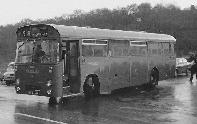 Midland Red 6442 (CHA 442K) at Ironbridge – May 1972