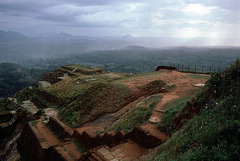 Auf dem Plateau des Löwenfelsens in Sigiriya