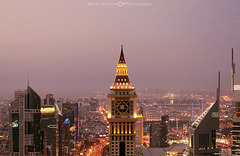 Dubai city lights