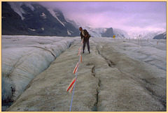 Watch out for glacier crevasses !