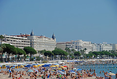 Der Strand von Cannes