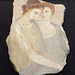 Roman Wall Painting Fragment with Two Women in the Getty Villa, June 2016