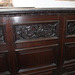 Detail of pew back, Wentworth Old Church, South Yorkshire