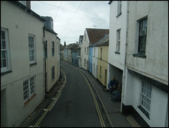 narrow approach to Lyme Regis
