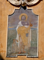 Orta San Giulio- Fresco on Church of San Rocco