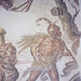 Detail of the Triumphal Entry of Bacchus Mosaic in the National Archaeological Museum in Madrid, October 2022