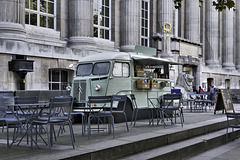 The Green Food Truck – British Museum, Montague Place, Bloomsbury, London, England