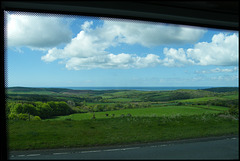 sea view from the A35