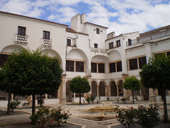 Cloister of the former Convent of Christ Wounds.