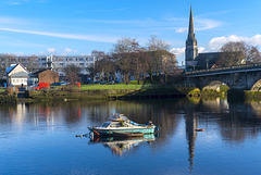 Boat on the River Leven