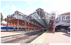 Marylebone Station London - view from the north - 25 9 2023
