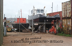 A boatyard at the weekend - Newhaven - 5.4.2014