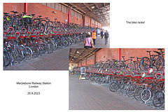 Marylebone Station The bike racks London 25 9 2023