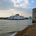 Isle of Wight ferry leaving Portsmouth