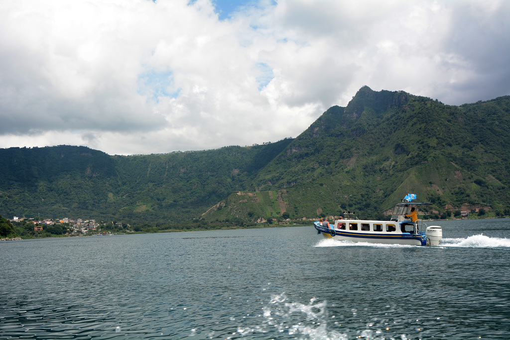 Guatemala, The Lake of Atitlan, Approaching to the Small Town of San Pedro La Laguna