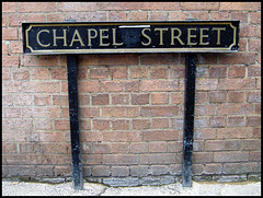 Chapel Street street sign