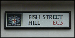 Fish Street Hill sign