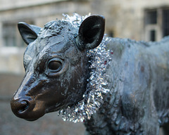 bronze cow