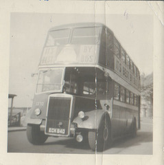 Ribble 1370 (ECK 940) at Rochdale - circa 1961