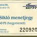 Budapest public transport ticket
