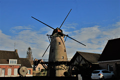 Moulin d'Halluin frontalier avec la Belgique.
